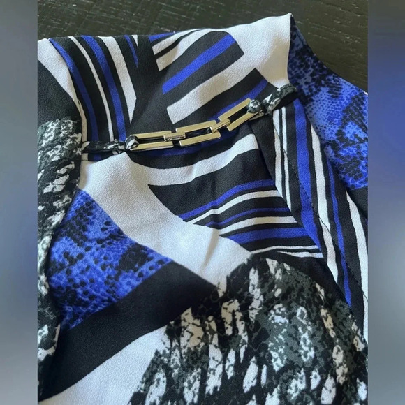 NY Collection Women’s Large Abstract Print Blouse - Picture 4 of 7